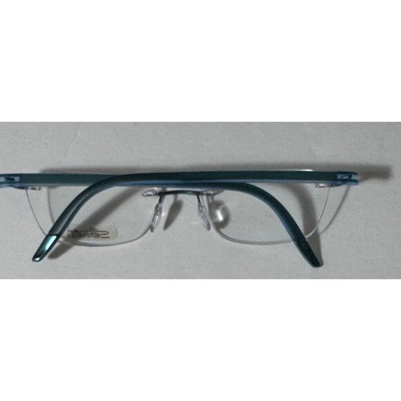 Silhouette Rimless Eyeglasses FRAMES ONLY 4406 40 6056 53-17 135 5379 Green - Picture 11 of 11